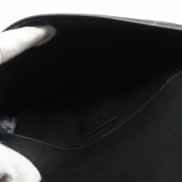 GUCCI GG Supreme PVC and Leather Body Bag 598113, available in black, gray, n... - Picture 9 of 11